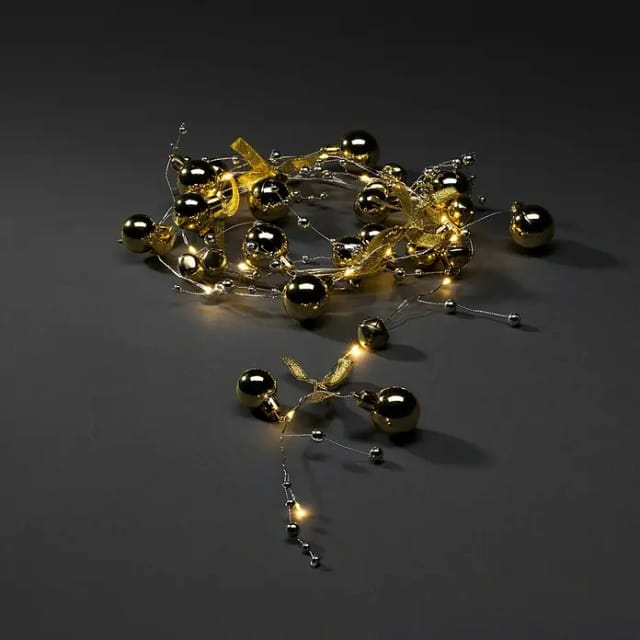 Konstsmide LED-Lichterkette (Innen, Lichtfarbe: Warmweiß, Anzahl Leuchtmittel: 20 Stk., Batteriebetrieben)