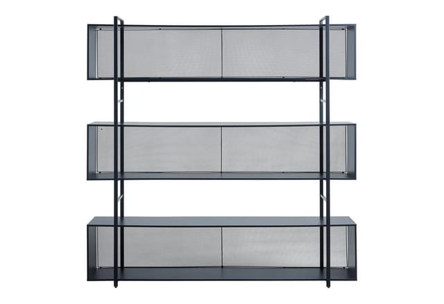 [en.casa] - Standregal Randaberg 180x180x33 Cm Schwarz