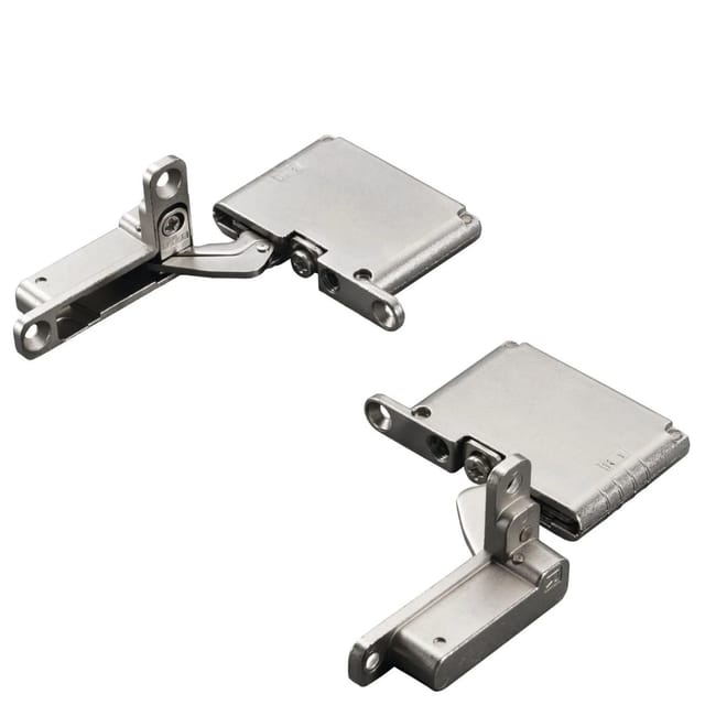 SALICE AIR Scharnier Nickel Matt 105 Grad Set mit Dämpfung für Schwere Holztüren Bis 25 Kg