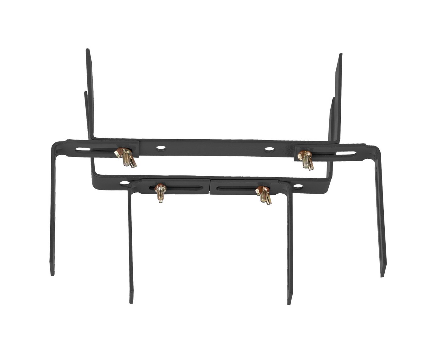 BigDean 8 Stück Blumenkastenhalter Anthrazit Standard H-Form Kasten Halter Balkonkastenhalter