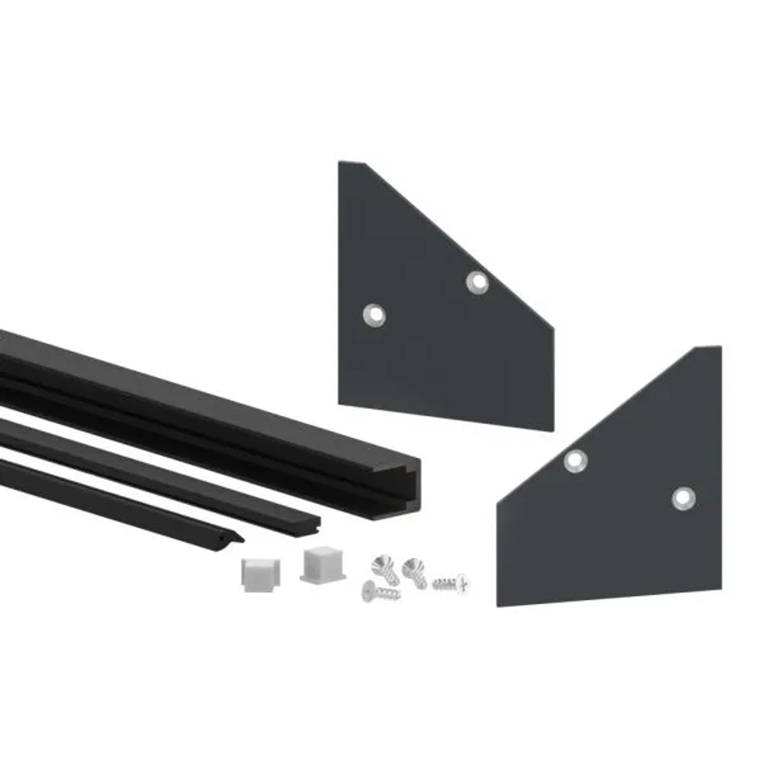 FeNau Montage-Set Glas 21,52mm Eleganza Canopy Für L 2,205m