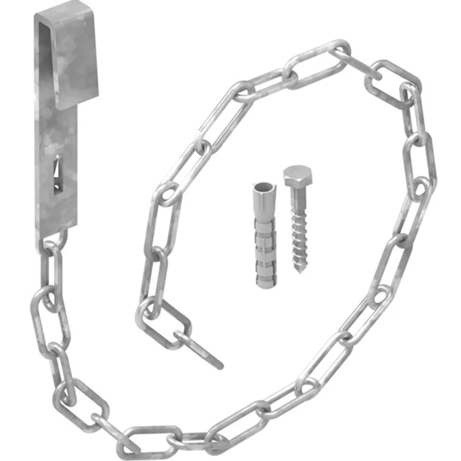 FeNau Sicherheitsketten Für Gitterroste Für MW 30/30 30/10 34/38 mm Aus Stahl Feuerverzinkt 1 Paar