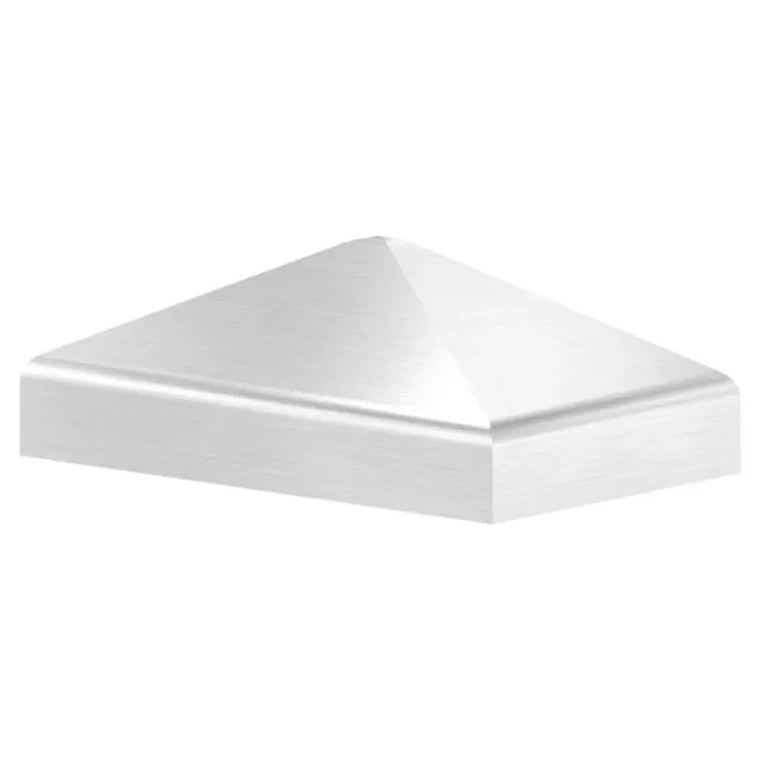 FeNau Pfostenkappe Edelstahl Für Vierkantrohr 50x30 mm Oberfläche Geschliffen V2A