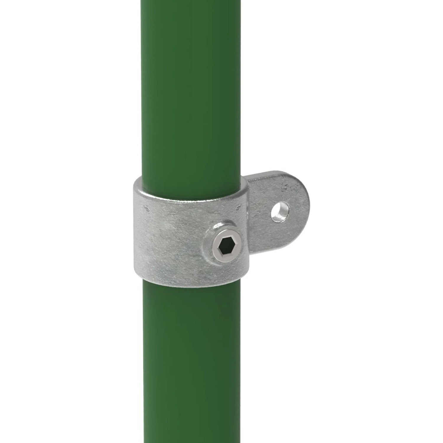 FeNau Rohrverbinder Gelenkauge Einfach Ø 48,3 mm 1 1/2 Zoll Temperguss Verzinkt 173MD48