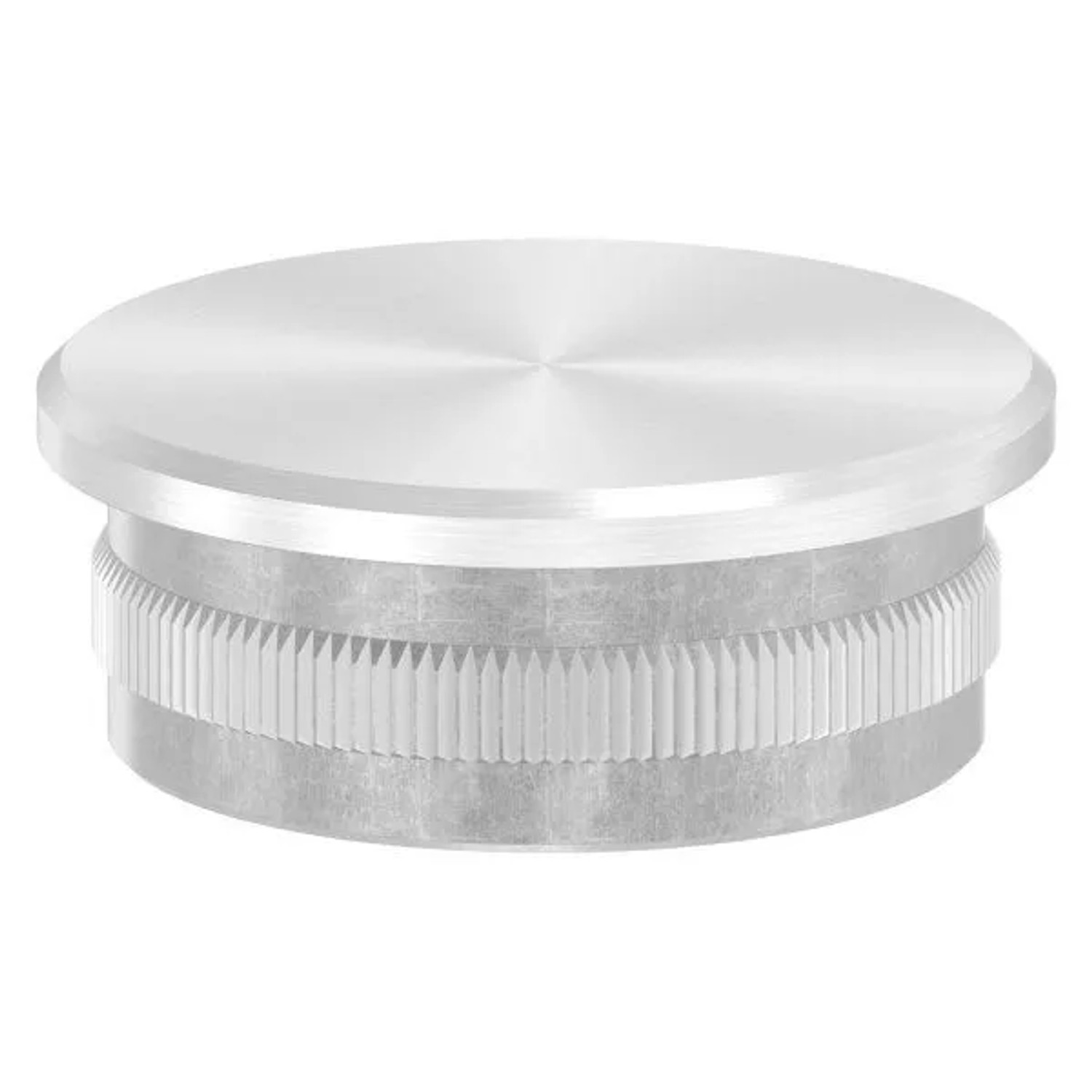 FeNau Einsteckkappe Edelstahl V2A Für Rohr Ø 42,4 X 2,5 mm Flach Zum Einschlagen