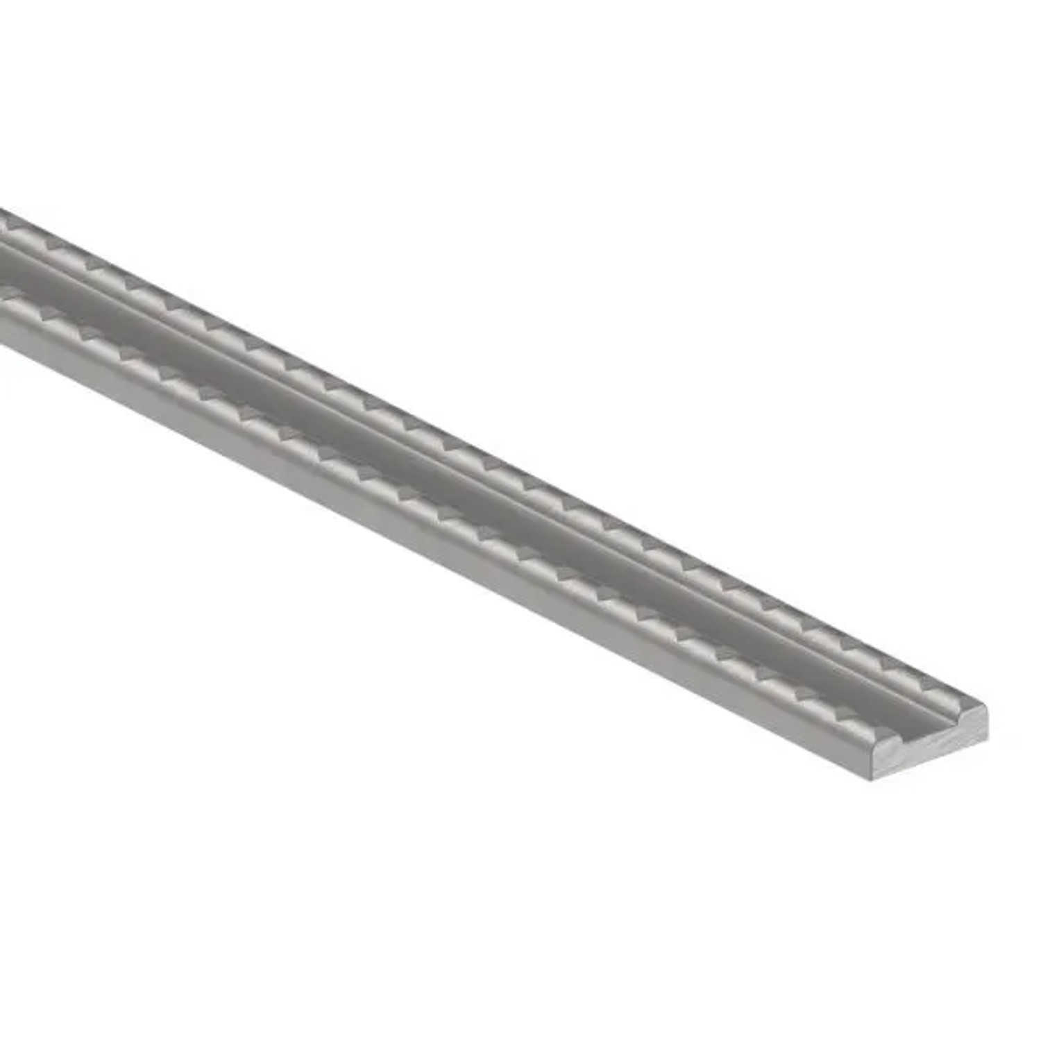 FeNau Hespeneisen Stahl 25 X 8 X 4 mm Länge 3 m Gerillt