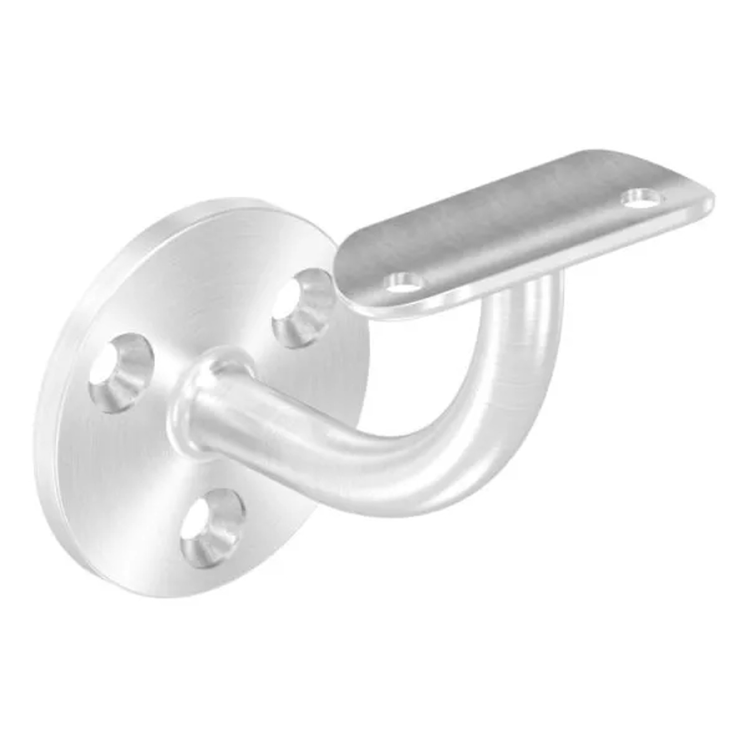 FeNau Handlaufhalter V2A Für Rohr 42,4 mm Ronde 60x5 mm Wandabstand 75 mm Verschweißt