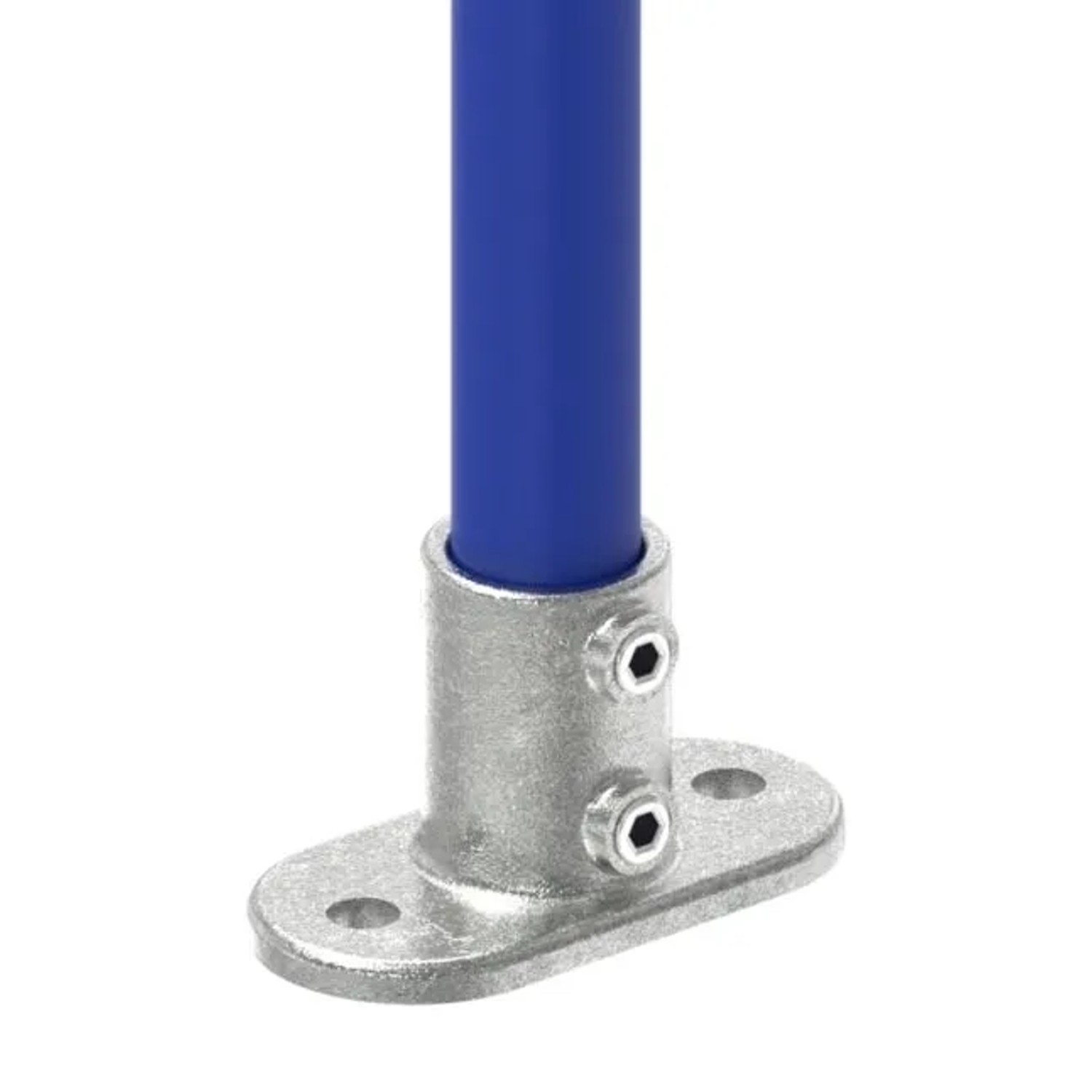 FeNau Wandhalter Temperguss Für Rohr Ø 33,7 mm Lochkreis 89 mm Feuer Und Elektroverzinkt