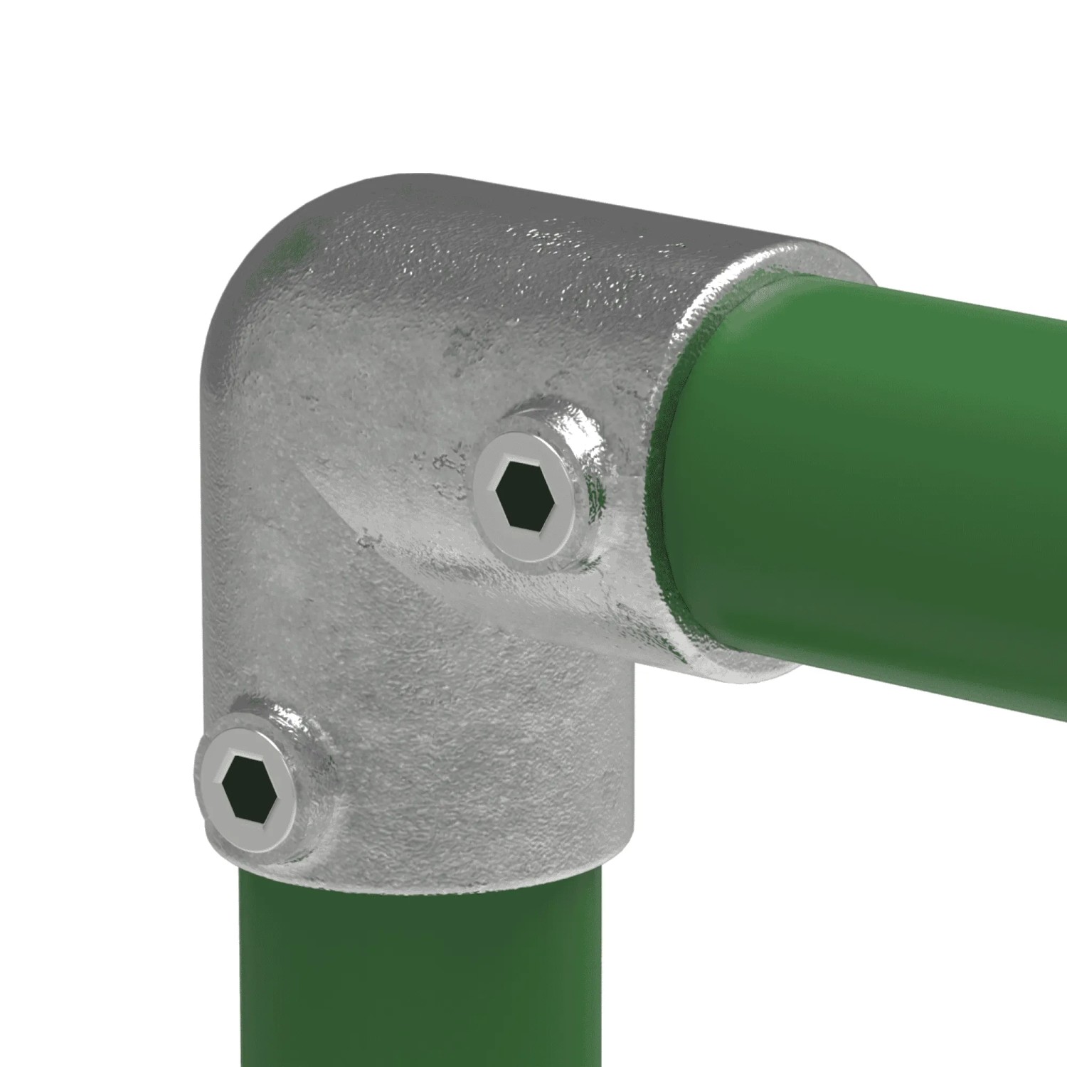 FeNau Rohrverbinder Bogen 90 Grad Ø 21,3 mm 1/2 Zoll Temperguss Verzinkt 125T21