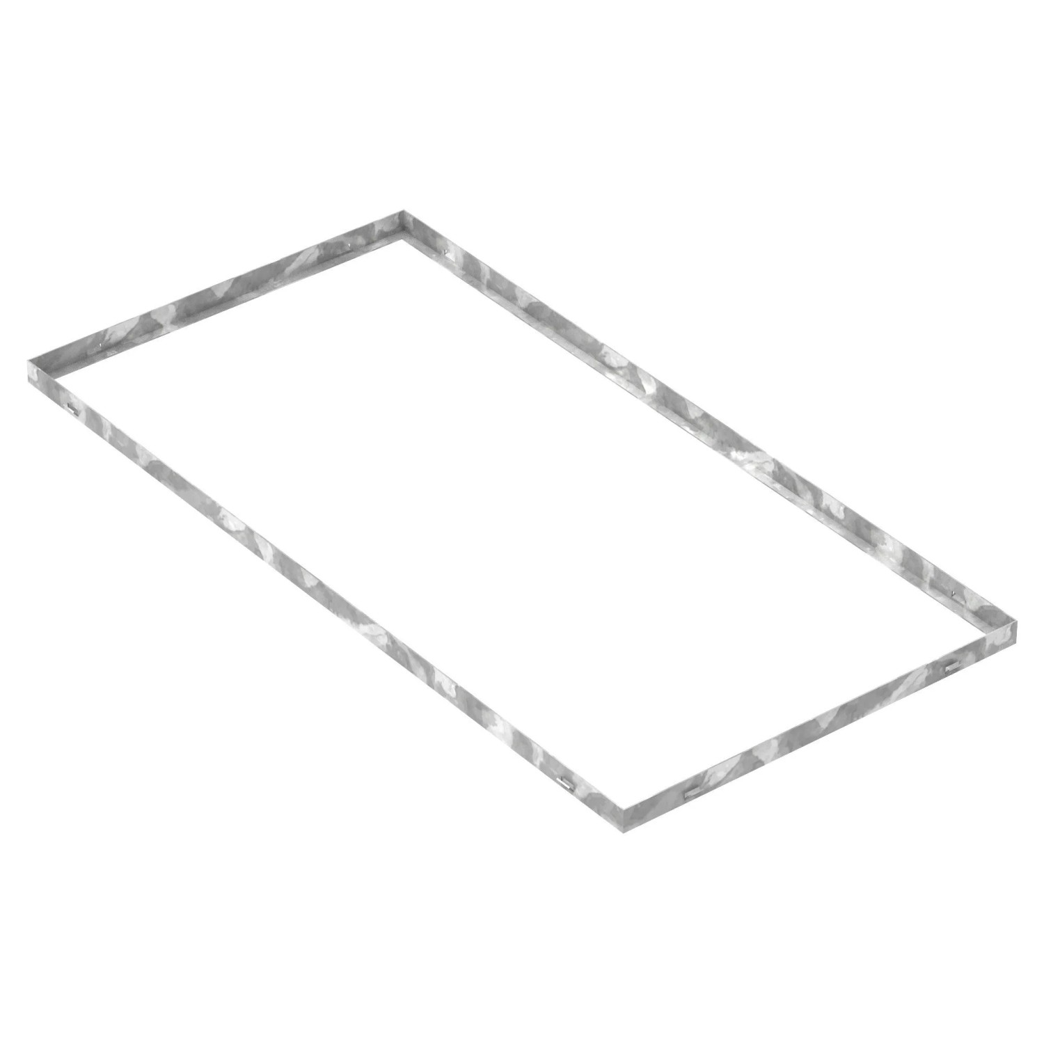 FeNau Zarge Maße 600x1200x33 mm Für Rosthöhe 30 mm Aus S235JR St37-2 Bandverzinkt