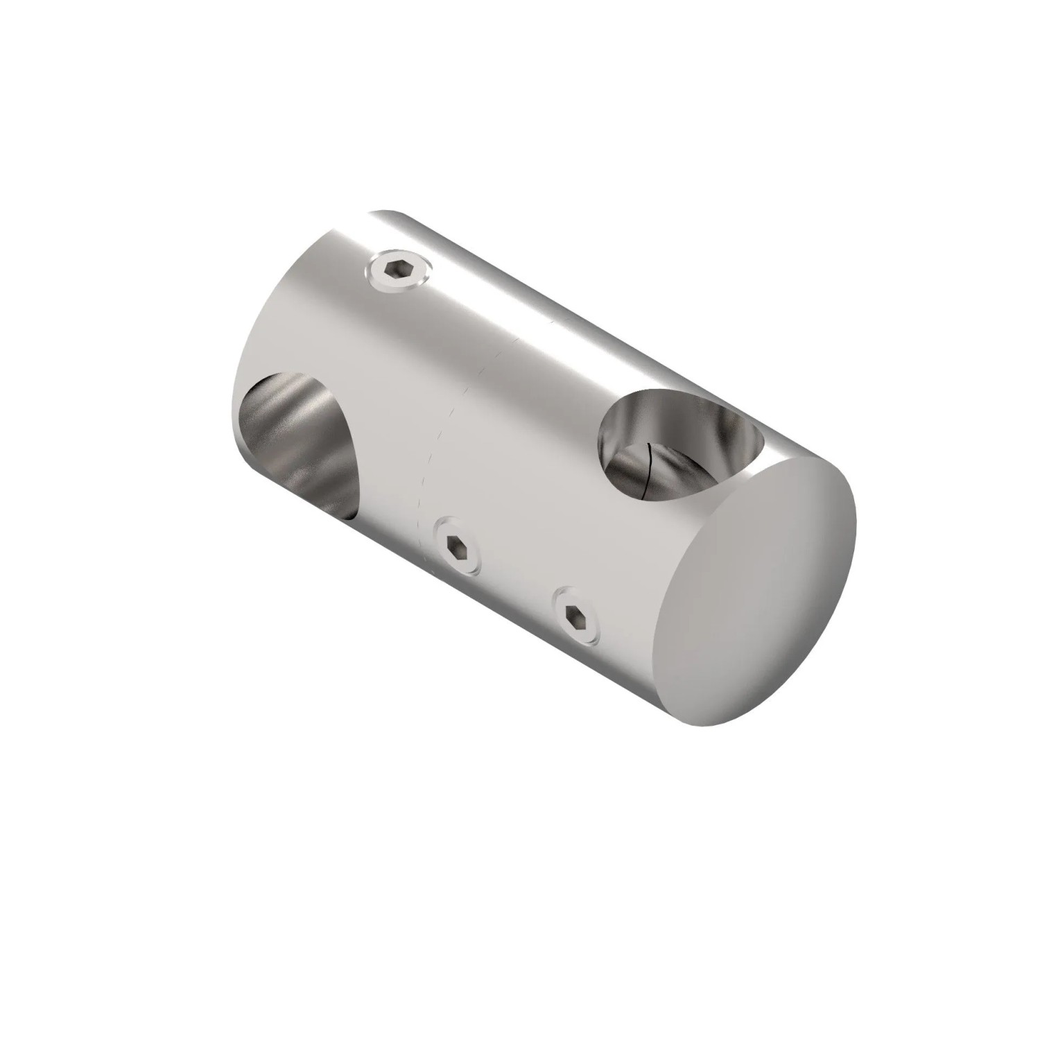FeNau Querstabhalter V2A Für Ø 12 mm Geschliffen Verstellbar