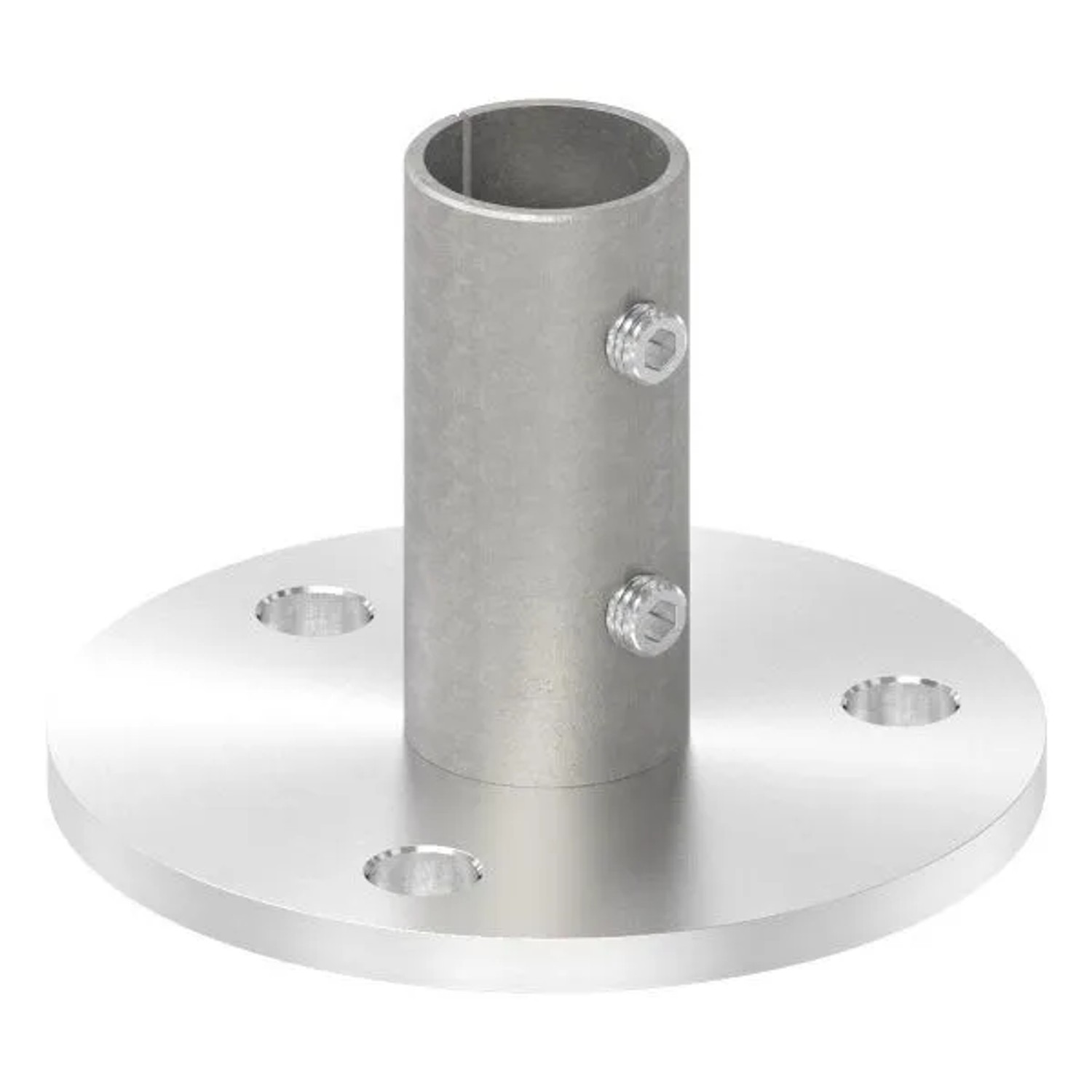 FeNau Wand Und Bodenanker Maße Ø 100x6 mm Für Rundrohr Ø 33,7x2,5 mm V2A
