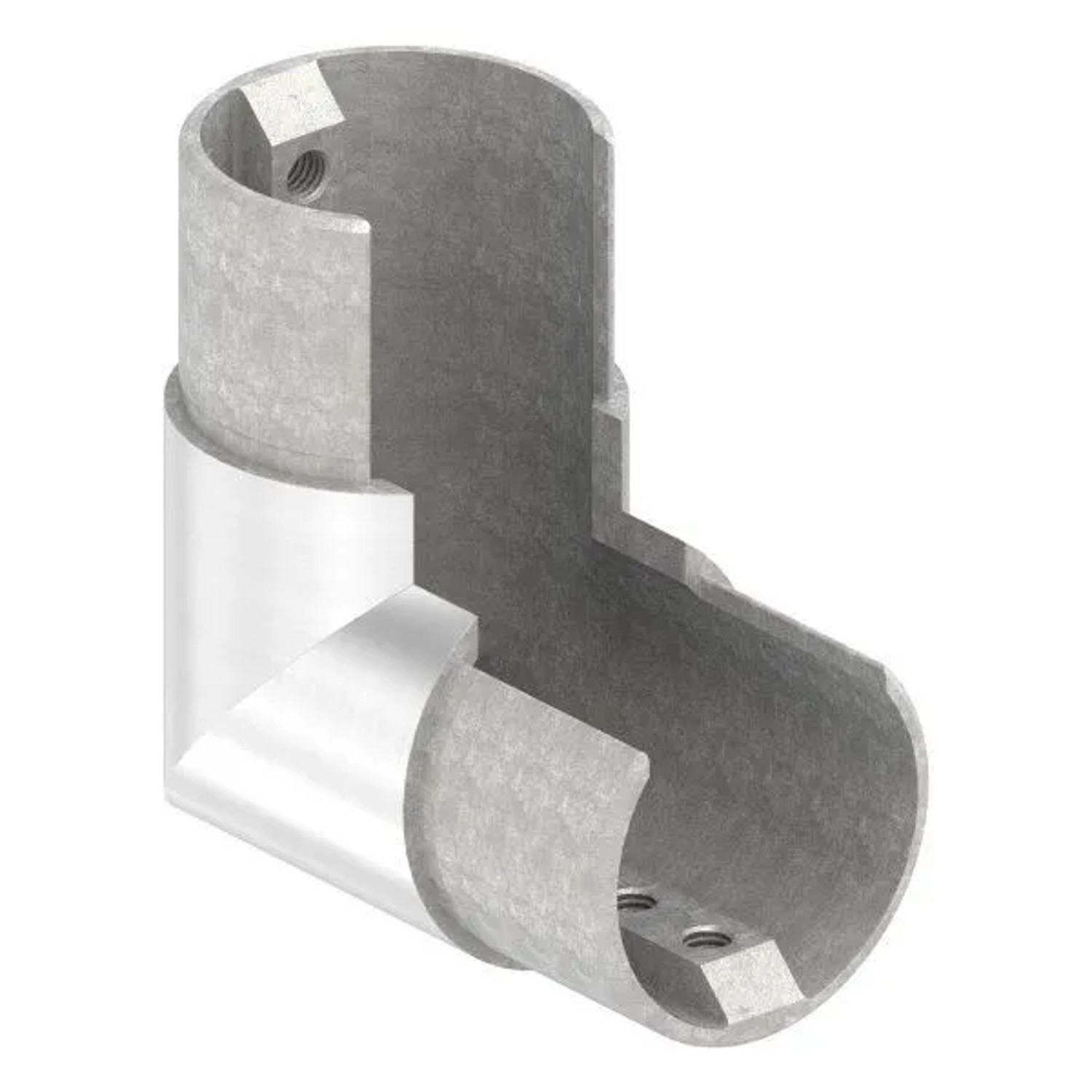 FeNau Rahmenecke 90 Grad Vertikal Für Nutrohr Ø 48,3 mm V4A