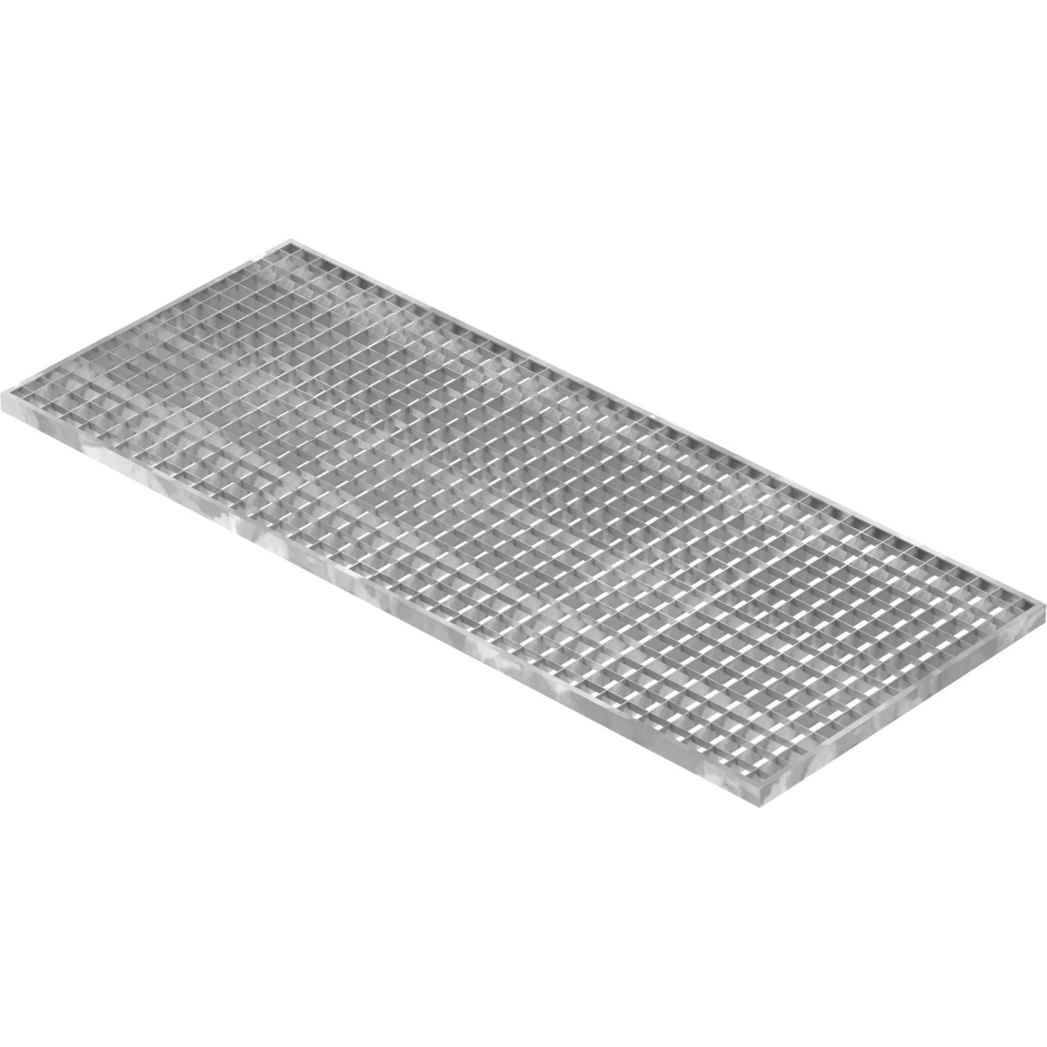 FeNau Lichtschachtrost Baunormrost Maße 490x790x25 mm 30/30 mm Aus S235JR St37-2 Im Vollbad Feuerverzinkt