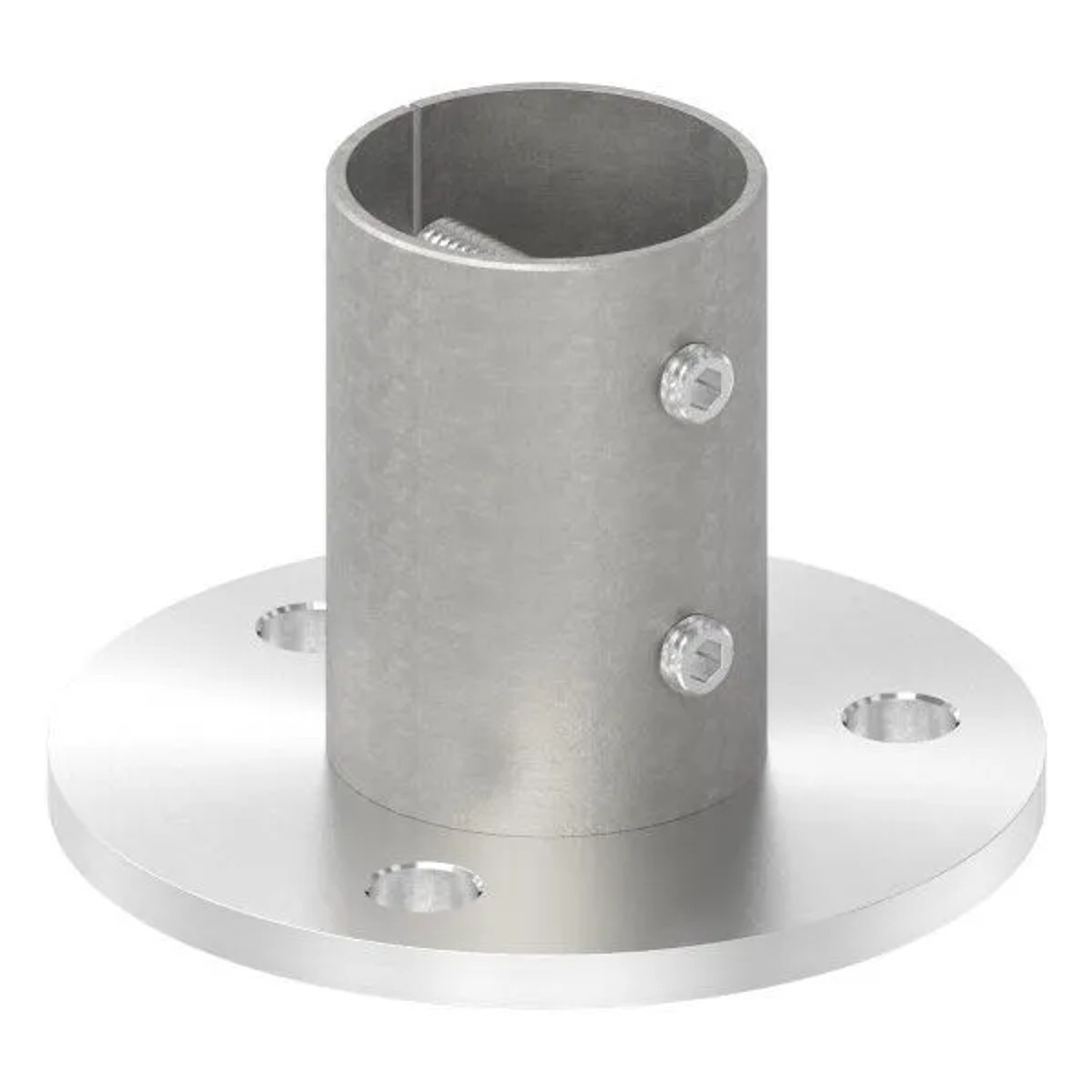 FeNau Wand Und Bodenanker Maße Ø 100x6 mm Für Rundrohr Ø 48,3x2,6 mm V2A