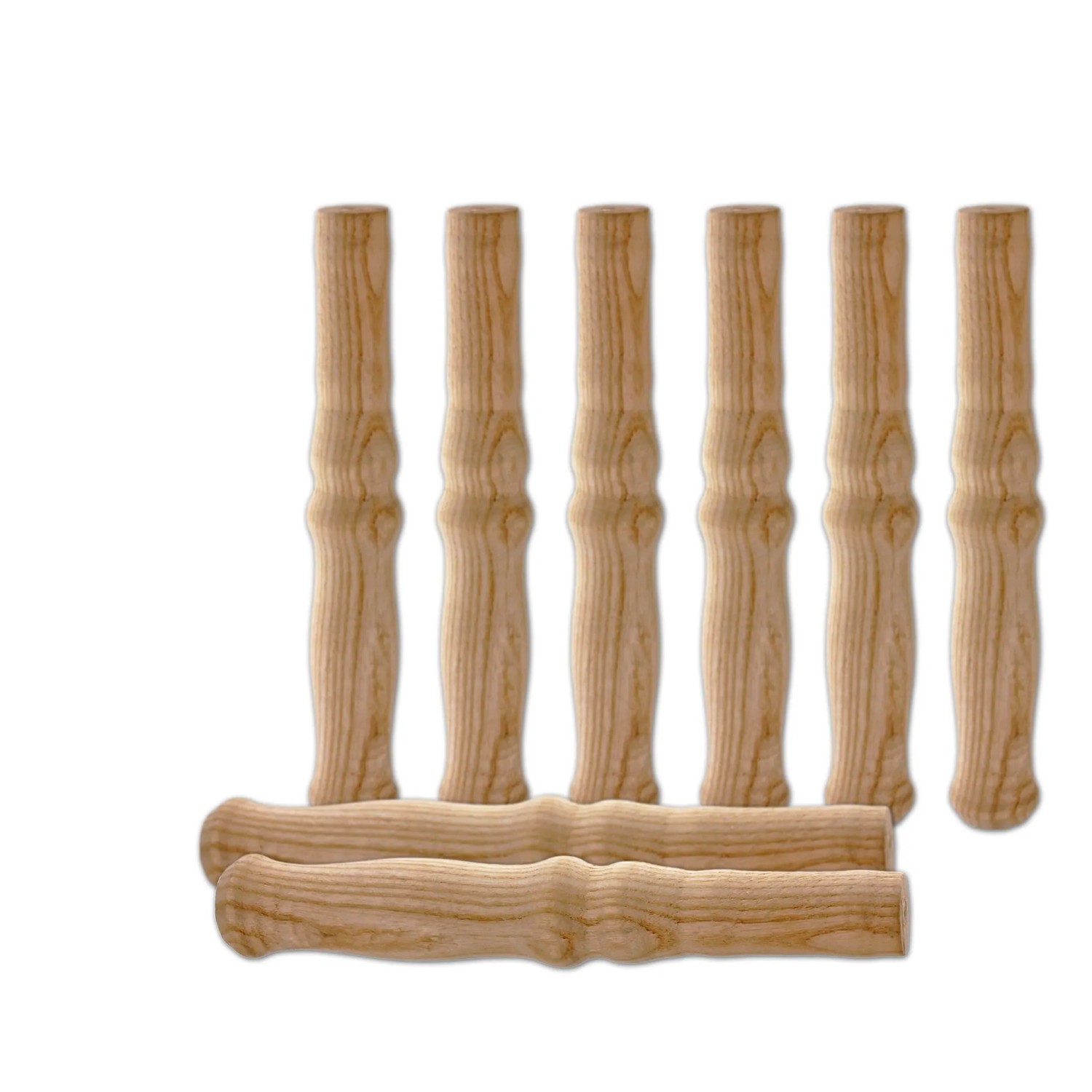 BigDean 8 XXL Holzgriffe Für Schiebkarre Schubkarre Ca 23.5 Cm Lang Ca 2.5 Cm Durchmesser Hochwertig Flexibel Bereichernd Ideal Für Jede Schubkarre