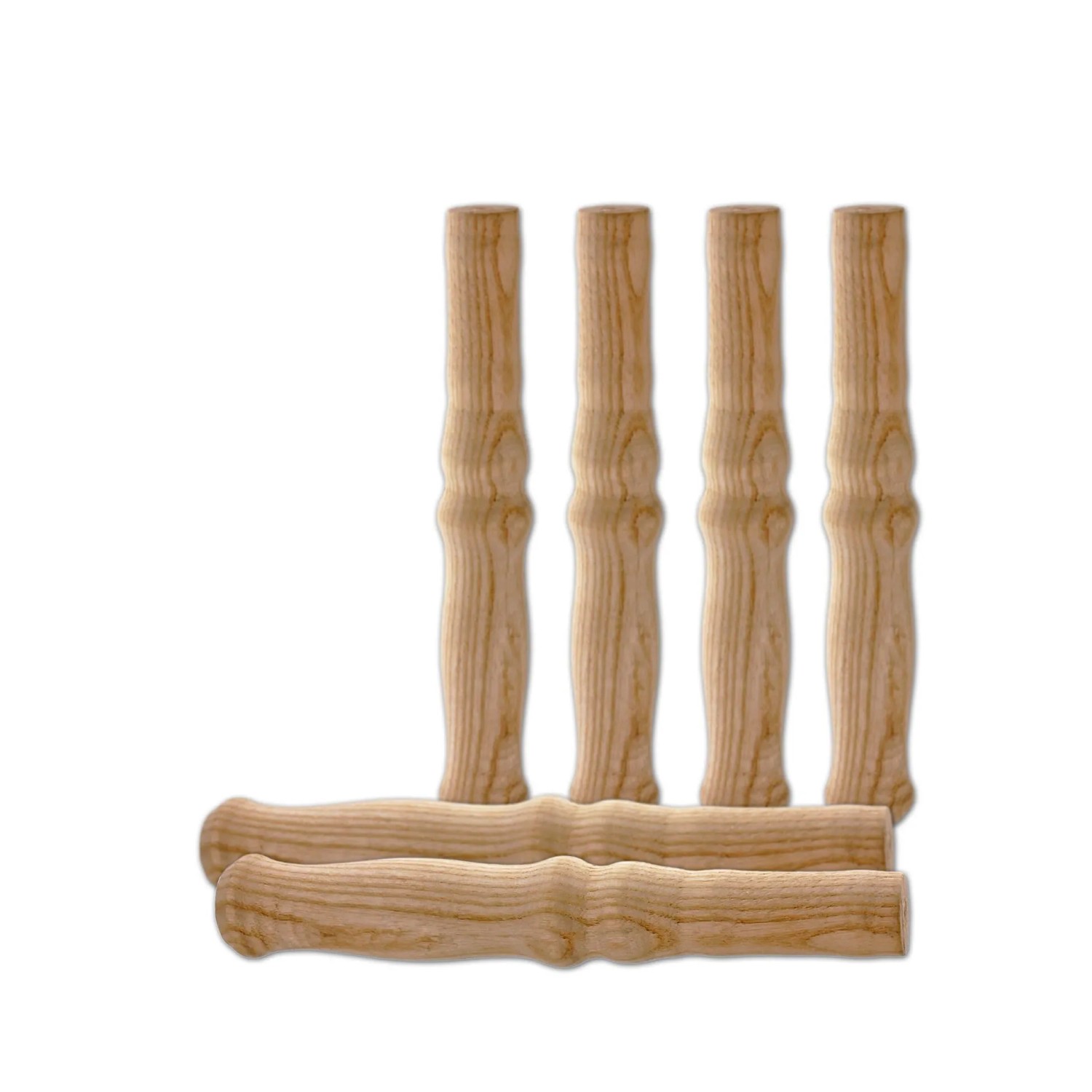 BigDean 6 XXL Holzgriffe Für Schiebkarre Schubkarre Ca 23.5 Cm Lang 2.5 Cm Durchmesser Hochwertig Flexibel Bereichernd Ideal Für Fast Jede Schubkarre