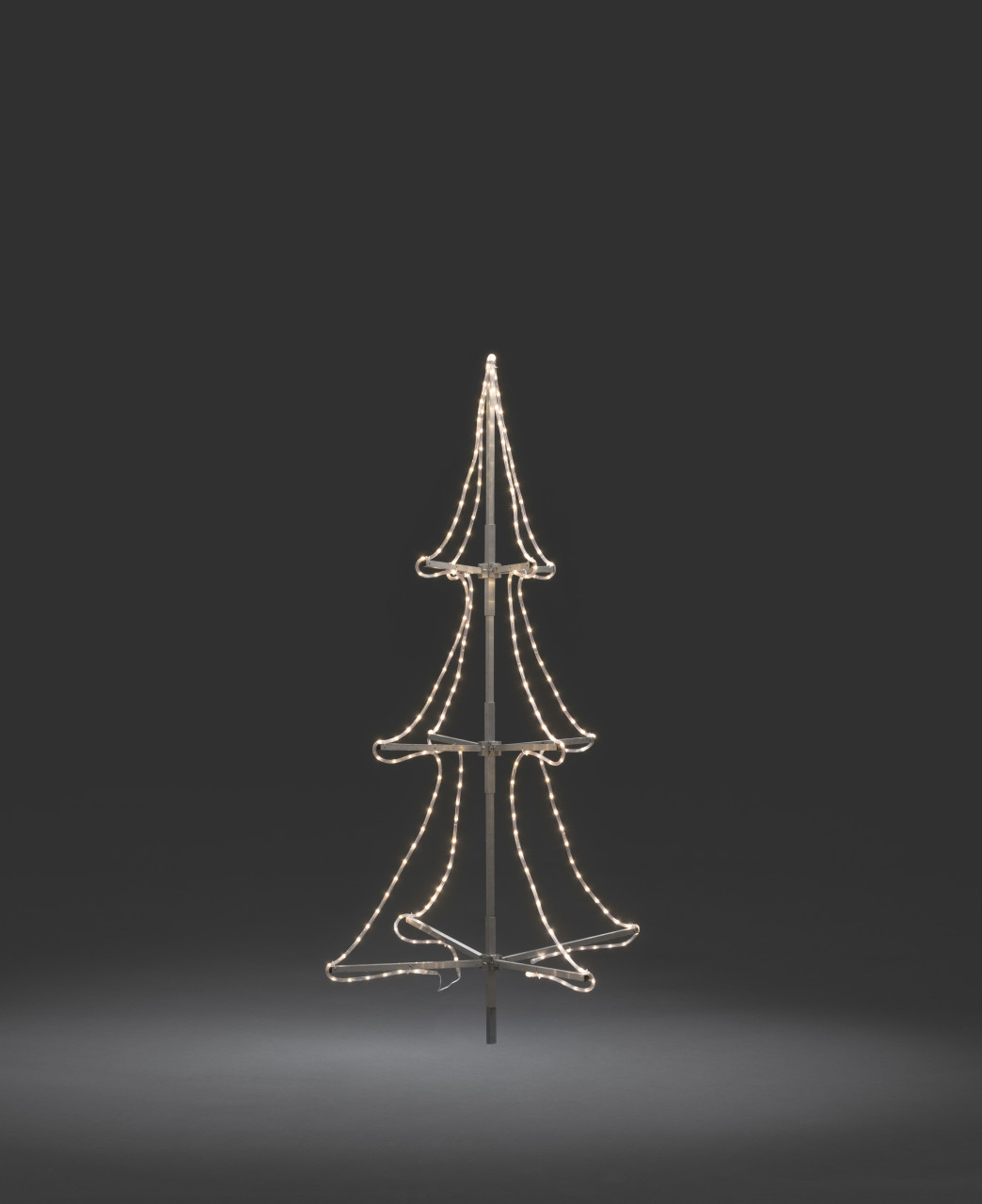 Konstsmide LED Schlauchsilhoutte Tannenbaum 3D 216 Dioden warmweiß