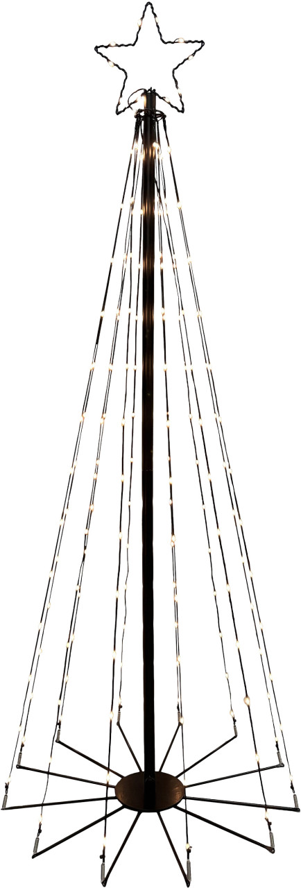 TrendLine LED Tannenbaum warmweiß mit Timer & 8 Funktionen 150 cm 167 LED