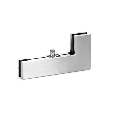 Winkelverbindungsbeschlag, Glass Fitting PT 40, mit Zapfen, edelstahl poliert