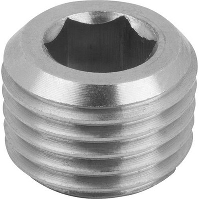 VERSCHLUSSSCHRAUBE DIN906 OHNE ENTLÜFTUNG, M14X1,5, SW=7, FORM:A, EDELSTAHL BLANK