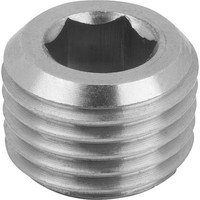VERSCHLUSSSCHRAUBE DIN906 OHNE ENTLÜFTUNG, M14X1,5, SW=7, FORM:A, EDELSTAHL BLANK Bild 2