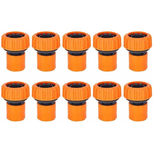 Ahlsen - 10 Stück Kunststoff-gartenschlauch-schnellverbinder, Gartenschlauch-verbinder, Schnellverschluss-set, Schlauchanschlüsse Und Adapter Für Die Gartenbewässerung