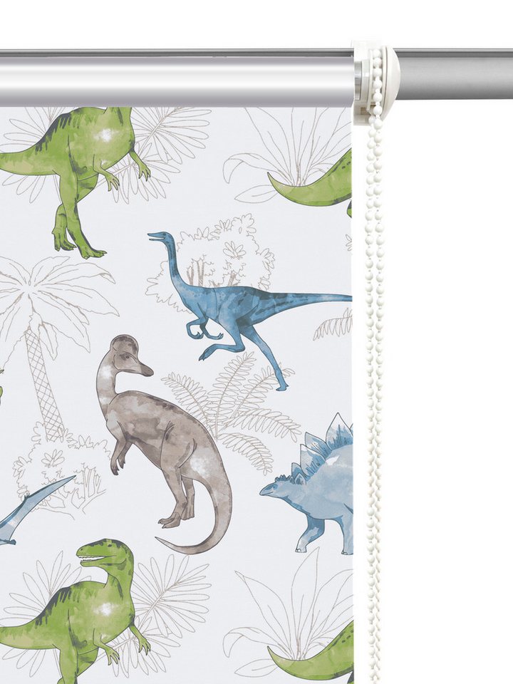 Rollo DINO, ohne Bohren, verdunkelnd, DIno-Motiv, freihängend, OTTO home, verdunkelnd, ohne Bohren, freihängend, Klemmfix, Fixmaß, Klemmfix, DINO, Kinderrollo, für Fenster -NEUHEIT! Bild 4