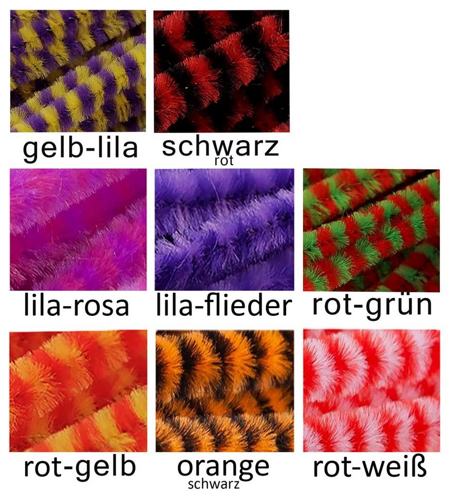 maDDma Basteldraht 20 Pfeifenreiniger Pfeifenputzer 6mm x 30cm, schwarz-weiß Bild 3
