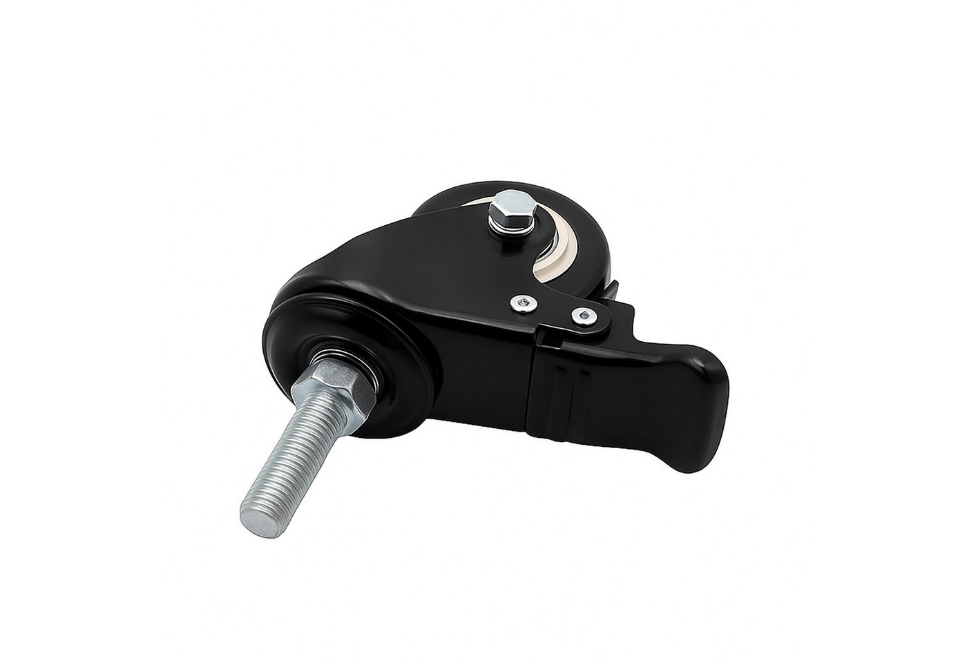 KLAK Profil KLAK - Schraubgewinde-Lenkrolle mit Bremse Gummirolle Ø50mm M8 (4-St) Bild 4