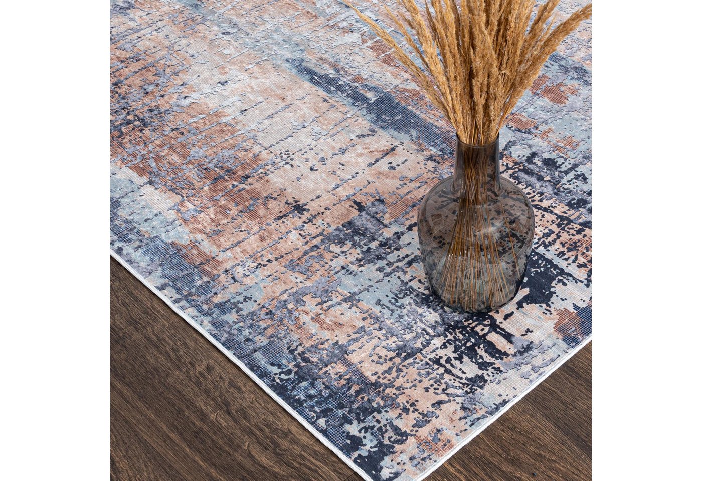 Mazovia Designteppich Modern Vintage Beige Anthrazit Wohnzimmer, Schlafzimmer, Esszimmer, Fußbodenheizung Bild 3