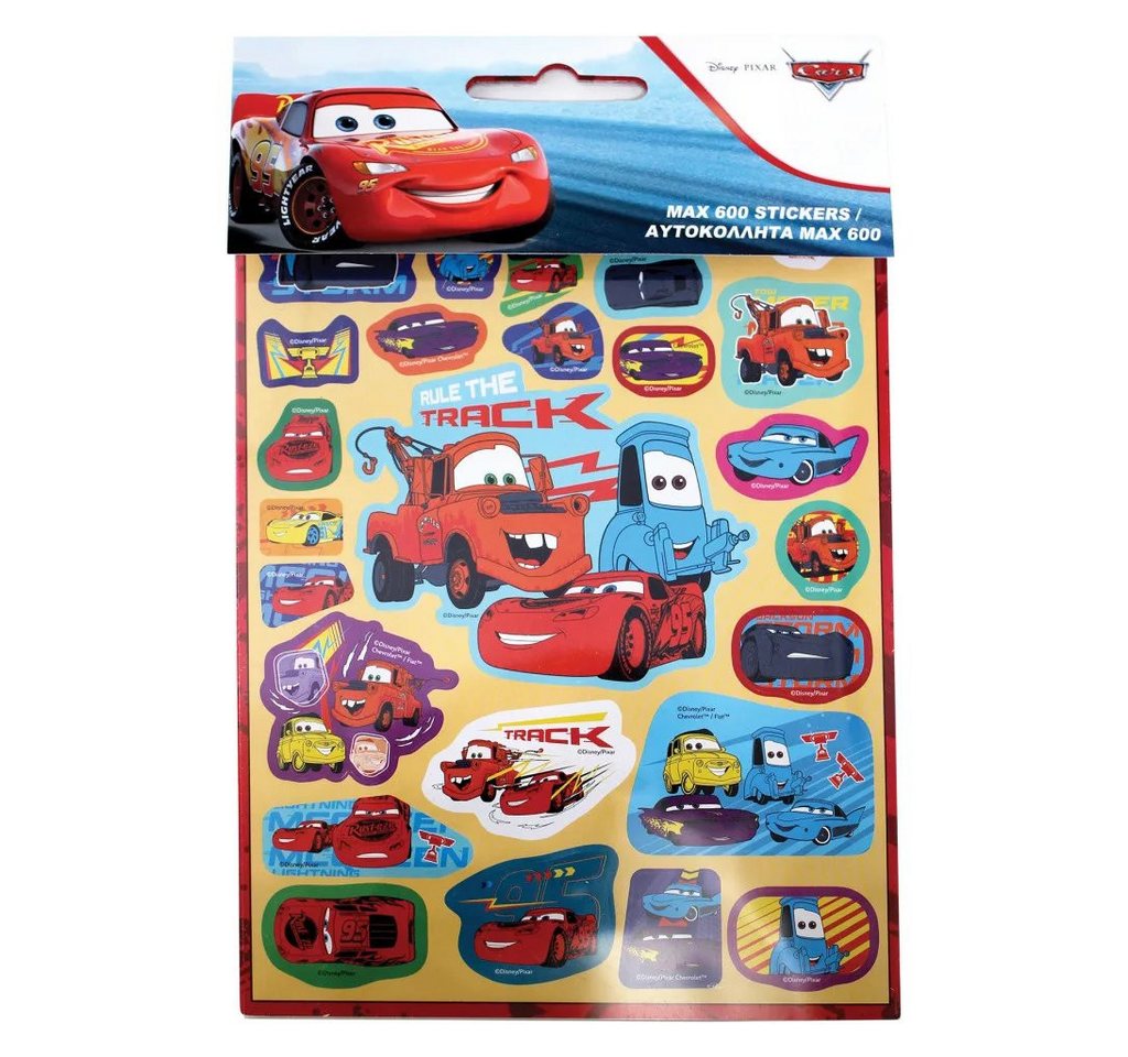 Disney Kreativset Disney Cars Track Aufkleberset 600 Sticker für echte Rennsport-Fans