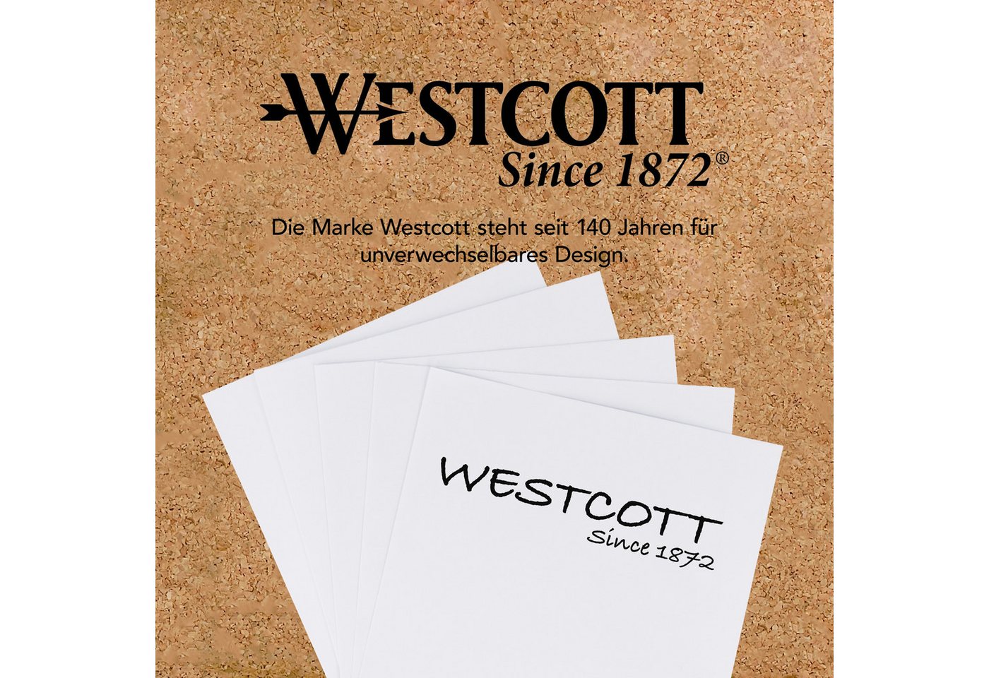 WESTCOTT Notizzettel Notizblock weiß 700 Blatt (2er-Set), Zettelblock geleimt mit 9 x 9 cm, FSC-zertifiziertes Papier 80g/m² Bild 5