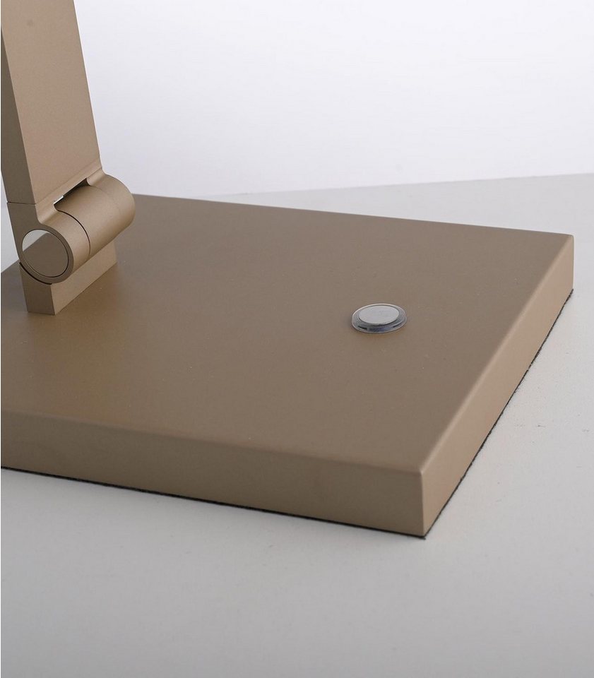 Paul Neuhaus LED Tischleuchte SAMSKY, Bronzefarben, Aluminium, Touchsensor, Anpassung der Farbtemperatur, Dimmfunktion, LED fest integriert, Extra-Warmweiß, Neutralweiß, Memoryfunktion, Verstellbar, B 48,5 x H 70 x T 15 cm Bild 2