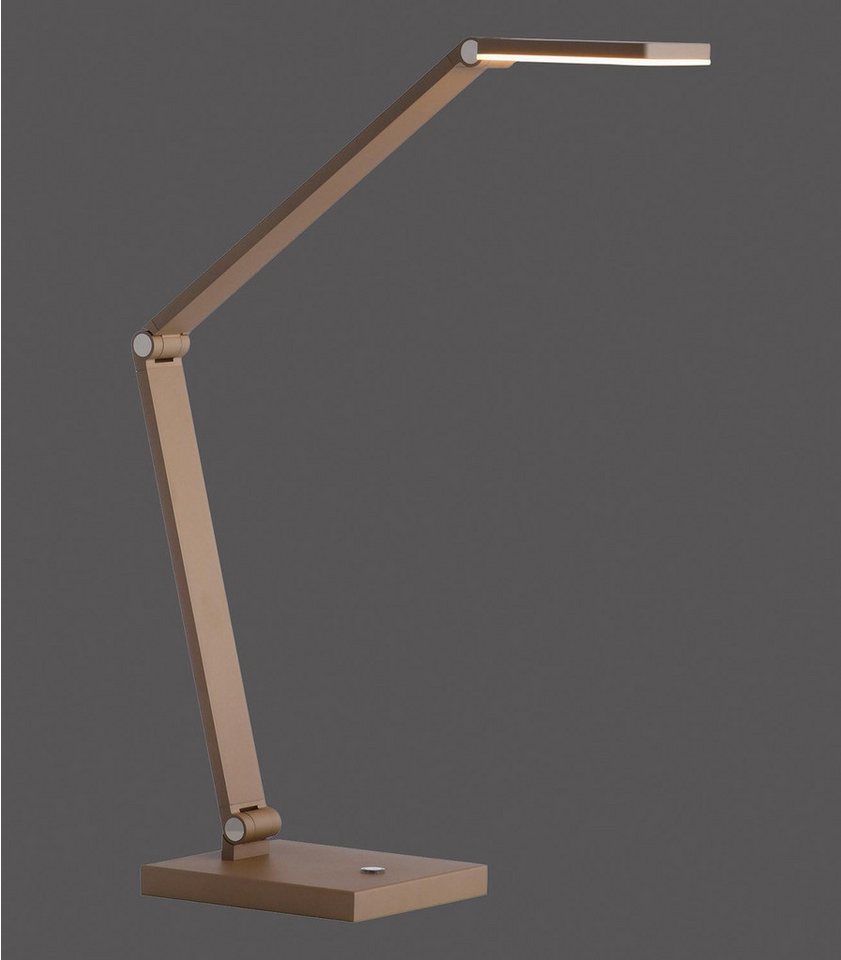 Paul Neuhaus LED Tischleuchte SAMSKY, Bronzefarben, Aluminium, Touchsensor, Anpassung der Farbtemperatur, Dimmfunktion, LED fest integriert, Extra-Warmweiß, Neutralweiß, Memoryfunktion, Verstellbar, B 48,5 x H 70 x T 15 cm Bild 4
