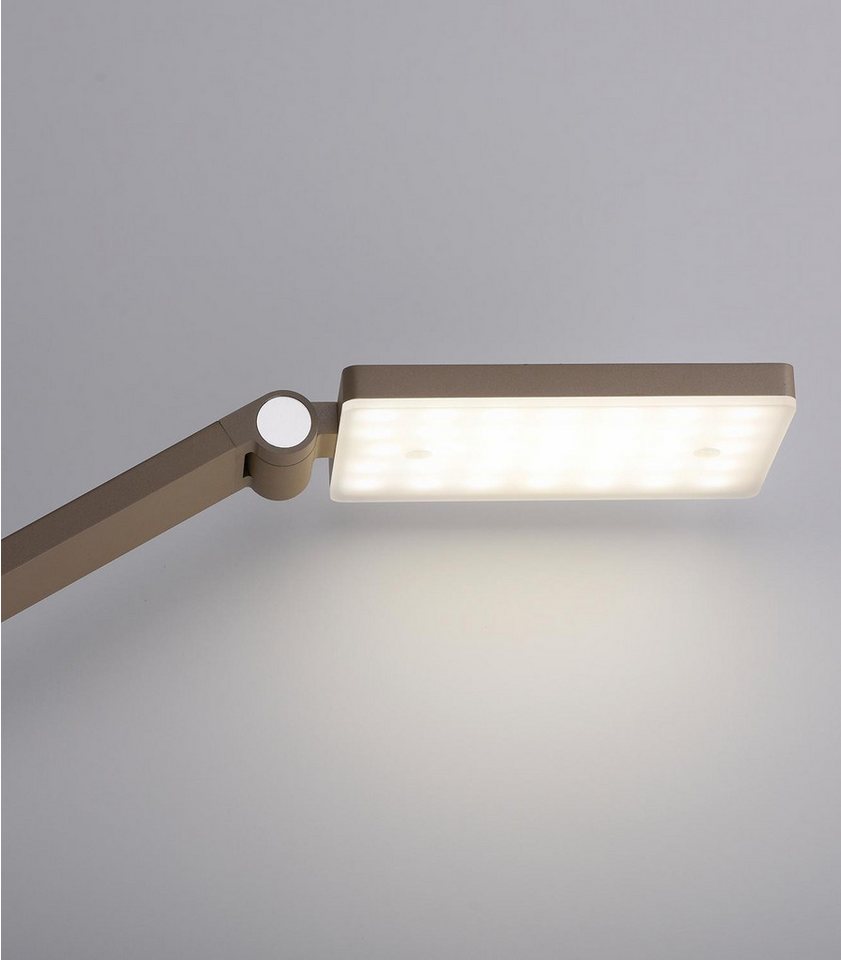 Paul Neuhaus LED Tischleuchte SAMSKY, Bronzefarben, Aluminium, Touchsensor, Anpassung der Farbtemperatur, Dimmfunktion, LED fest integriert, Extra-Warmweiß, Neutralweiß, Memoryfunktion, Verstellbar, B 48,5 x H 70 x T 15 cm Bild 5