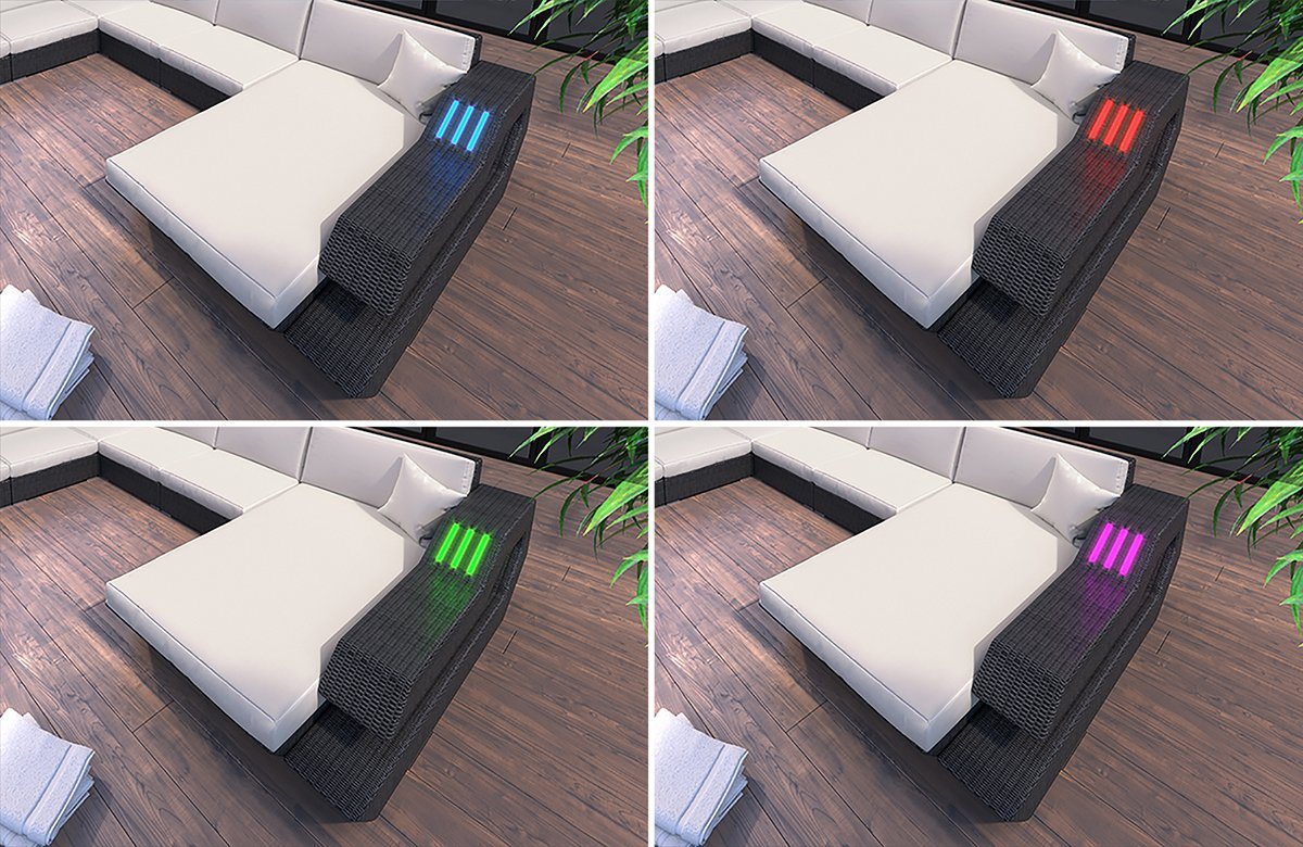 Sofa Dreams Gartenlounge-Set Ravenna, U Form XXL