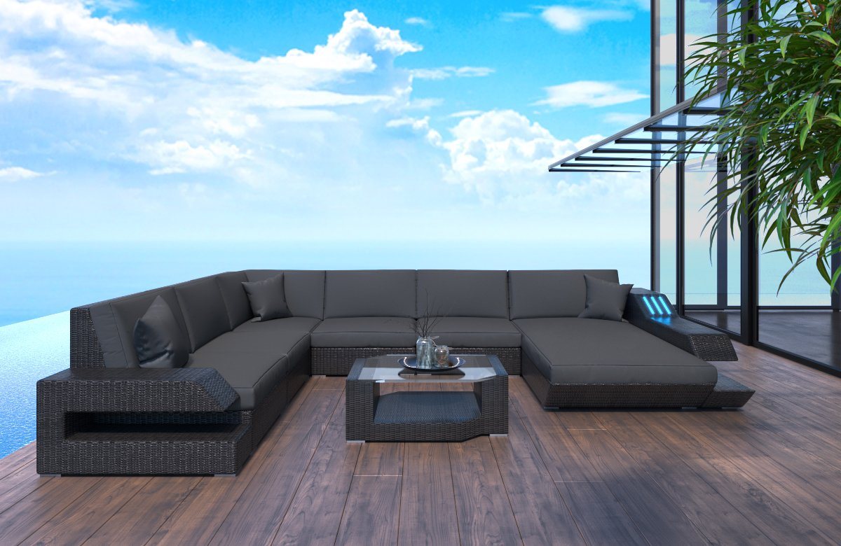 Sofa Dreams Gartenlounge-Set Ravenna, U Form XXL Bild 4