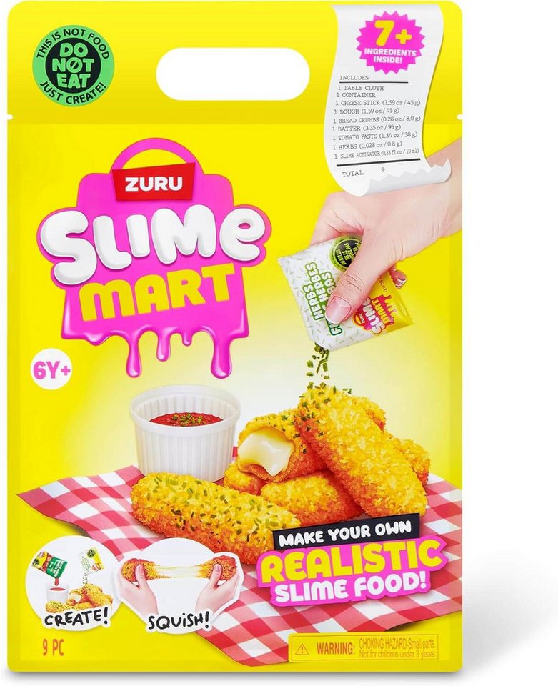 ZURU Knete Zuru 15915D - Slime Mart Shopping Bag Serie 2 - Mozzarella-Sticks Bild 4