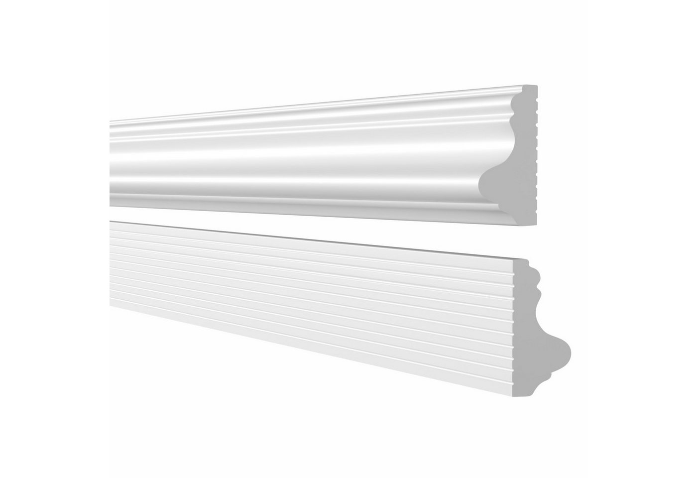 Quest Stuckleiste Zierleiste Wand PS 30 x 15 mm, überstreichbar, Verklebt, Polystyrol (PS) 30 x 15 mm, 1-St., englische Wandvertäfelung, 200 cm, weiß Bild 3