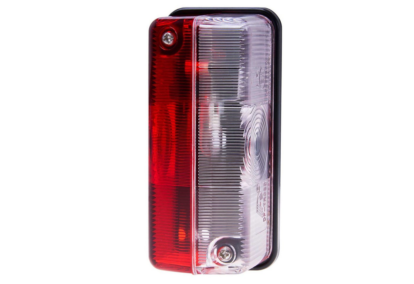 Diedrich Filmer GmbH Anhänger-Rückleuchte Begrenzungsleuchte 12V Umrissleuchte Rot/Weiß, Positionsleuchte für Anhänger Trailer Wohnwagen Wohnmobil Nutzfahrzeug