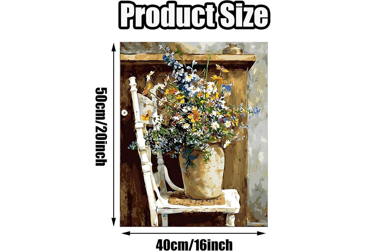 LuxusKollektion Malen nach Zahlen Malen nach Zahlen Gänseblümchen 40x50cm (1-St) Bild 2