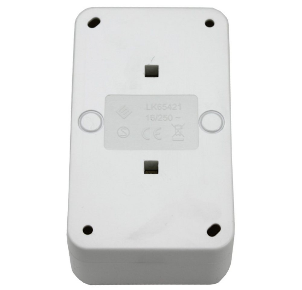 HABA B.V. Aufputz-Steckdose Aufputz Schuko Steckdose 220V - 230V weiß doppel Bild 3