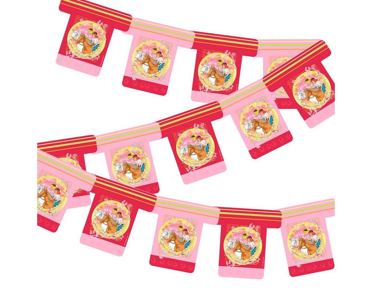 Geda Labels GmbH Girlande Bibi & Tina, Pink, 220cm, 2,20 m lang Bild 3
