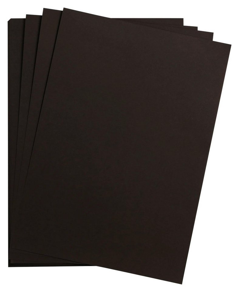 CLAIREFONTAINE Fotopapier Maya Bastelkarton A3 185g 25 Bogen - Schwarz 975350C, Bögen Clairefontaine