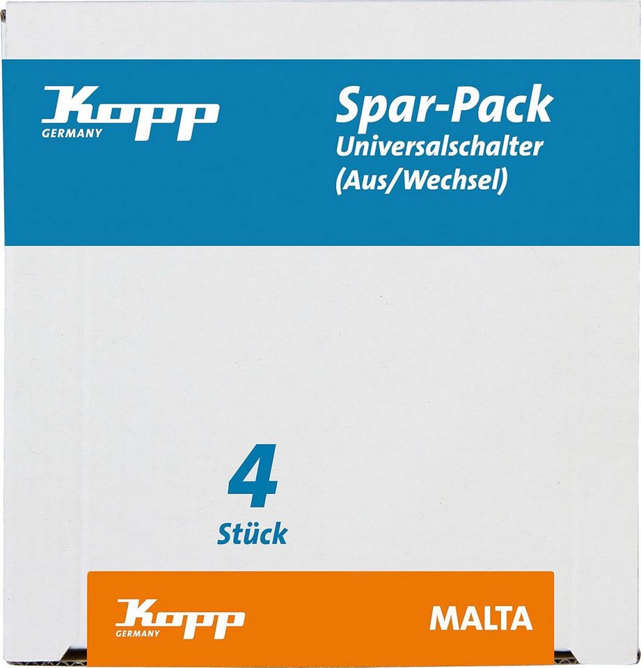 Kopp Schalter Kopp Aus Wechselschalter Universalschalter beleuchtet, und Wechsel Lichtschalter mit Bild 2