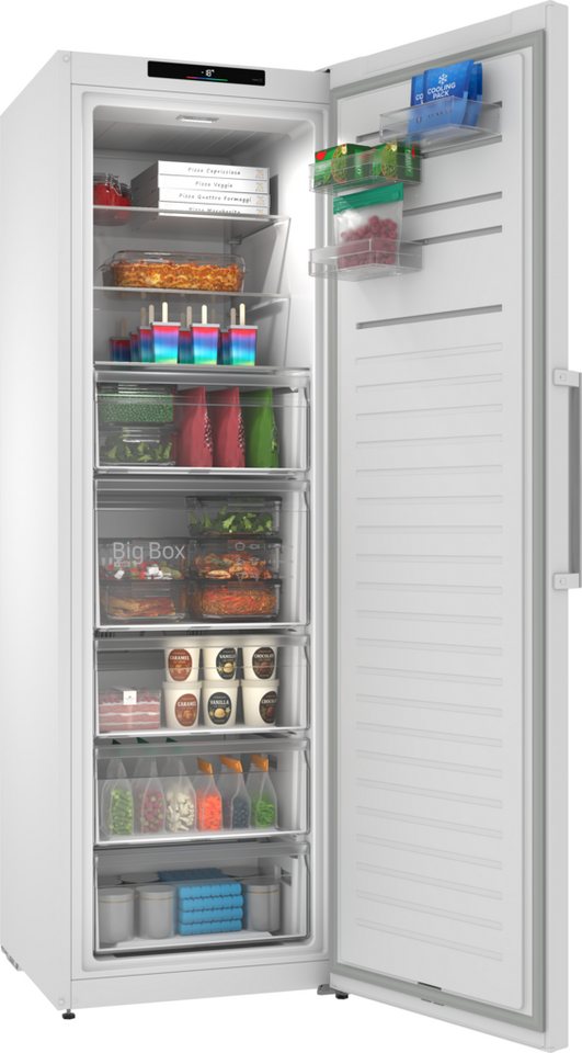 BOSCH Gefrierschrank NoFrost Serie 4 GSN36VWCG, 186,2 cm hoch, 59,5 cm breit, Großzügiges XXL-Volumen & bequemes Total No Frost gegen Vereisung Bild 2