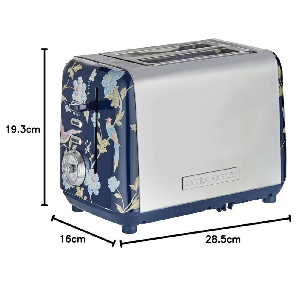 LAURA ASHLEY Toaster Laura Ashley 2 Scheiben-Toaster, 7 Stufen – Elveden Marine Design VQ, 925.00 W Bild 3