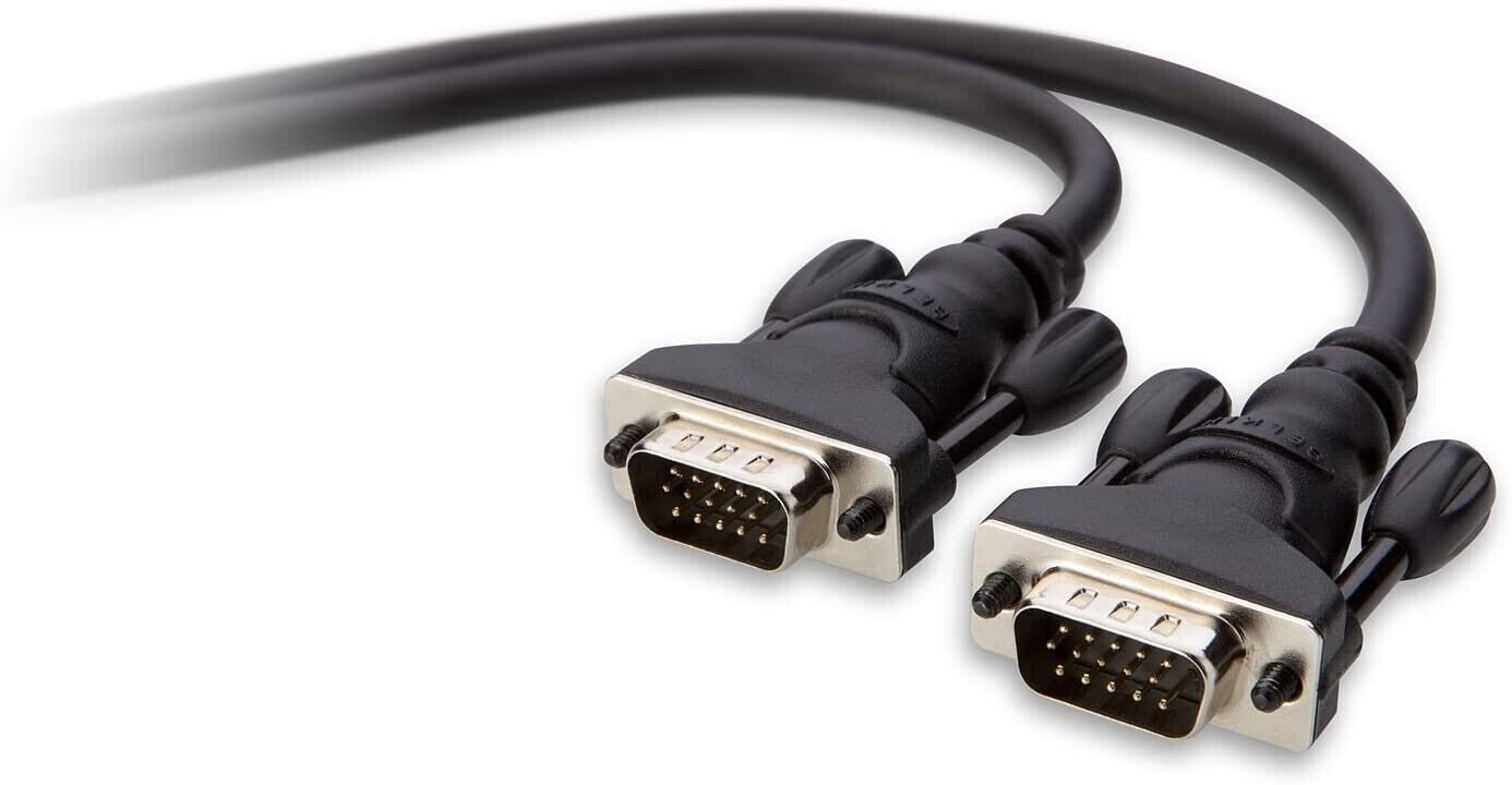 Belkin VGA Kabel 3 m VGA auf VGA 15-polig Monitor Kabel PC Bildschirm Audio- & Video-Kabel, VGA, bidirektional, VGA (3 cm), Verbindungskabel Beamer Anschlusskabel Monitorkabel HDMI Videokabel Bild 3