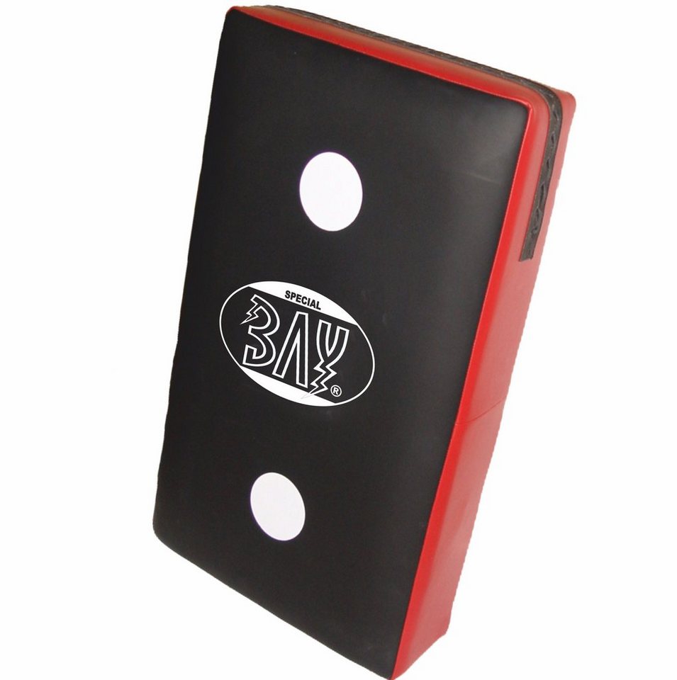 BAY-Sports Schlagpolster 3-pointer Kickshield 75cm Schlagkissen groß XL Bodyshield Kickboxen, XXL Gösse, 3 Zielpunkte, Kunstleder, Schockabsorbierend